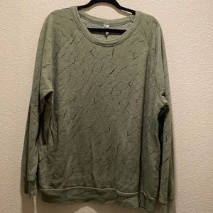 CLEARANCE GREEN SWEATER